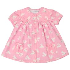 E33205: Baby Girls All Over Print Lined Dress  (1-2 Years)